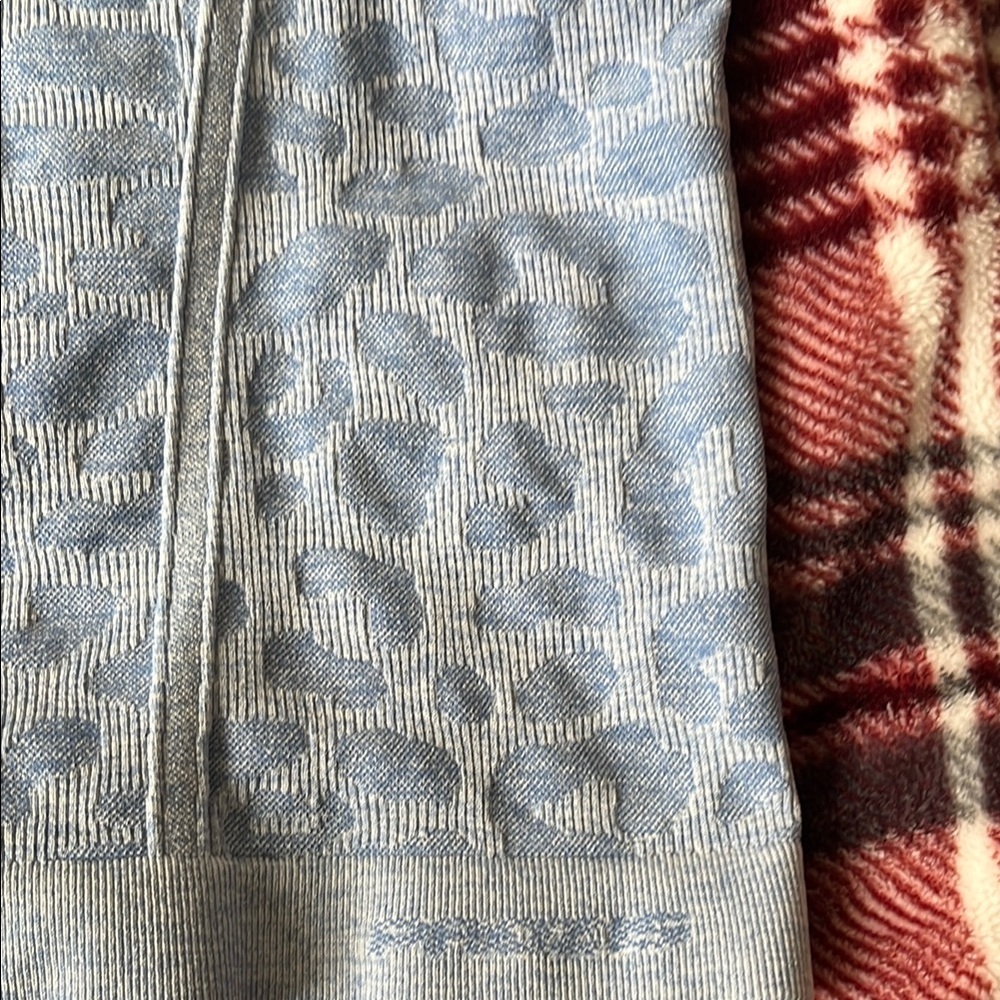 Blue Patterned Long Sleeve Top - Picture 2 of 5